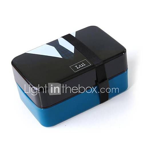 Plastique Micro-ondes Bento Lunch Box, 15x9.5x7.5cm