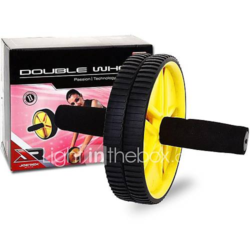 unisexe joerex double roue d'exercice jaune  noir