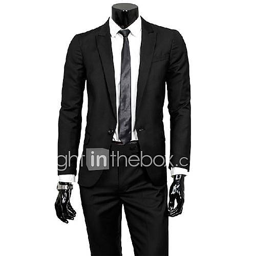 Men's Fashion Washed Slim Suit Sets