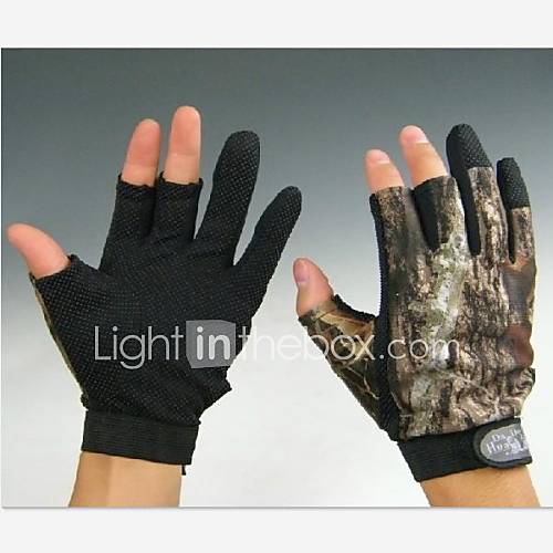 courte 3 doigts camouflage pêche chasse gants antidérapants pour la taille xxl