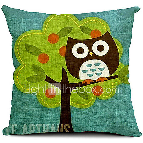 Cotton/Linen Pillow Cover , Animal Print Country 1752308 2017 12.99