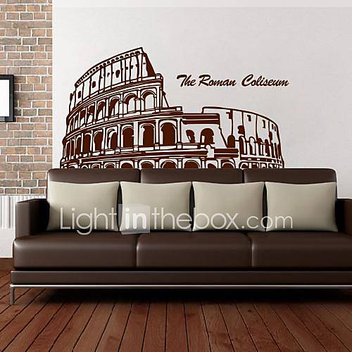 Wall Stickers Wall Decals, European style Rome stadium Colosseo PVC