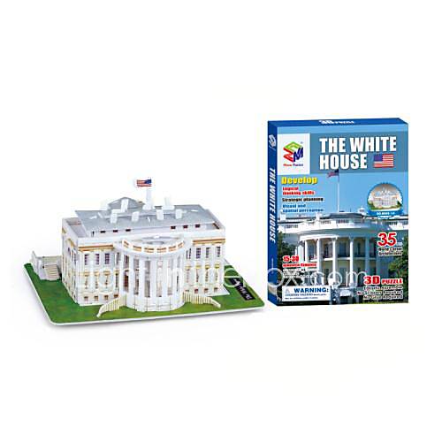 la maison blanche 3d puzzles de jouets de bricolage pour les enfants et des jouets pour adultes (35pcs)