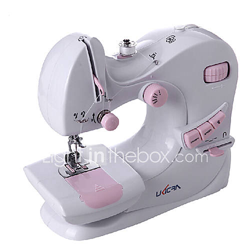 Chic 601 Version Pink Pattern Mini Electric Sewing Machine