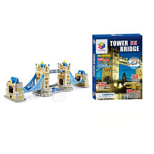 le modèle de pont de londres puzzles 3D de jouets de bricolage pour les enfants et les adultes casse-tête jigsaw (33pcs)