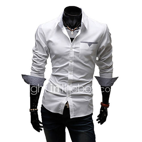 T-shirt manches longues LangTuo Slim (Blanc)