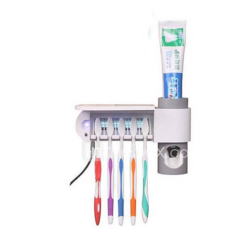 Ultraviolet Ray Brush Sterilizer With Self-Motion Squeezing Toothpaste Instrument (Random Color)