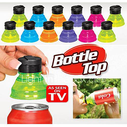 3pcs Turn Convert Cans into Bottles Reusable Snap On Tops Soda Lids