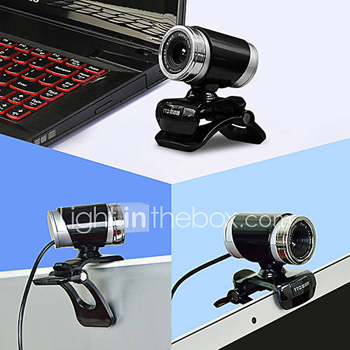 12 mégapixels usb 2.0 mini-clip sur webcam avec microphone