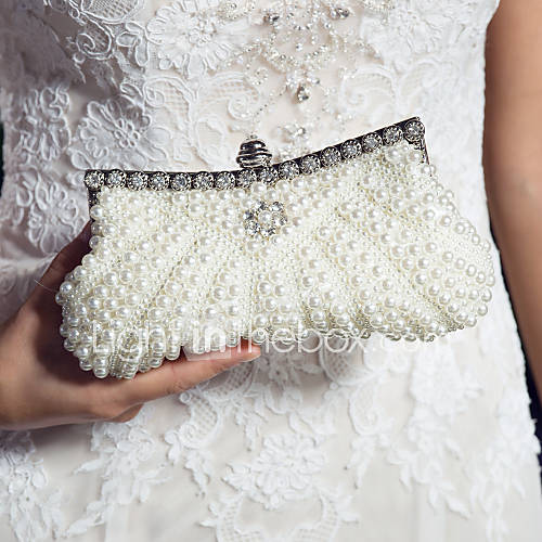 Women Satin Wedding Evening Bag Ivory 1568160 2016 27.99
