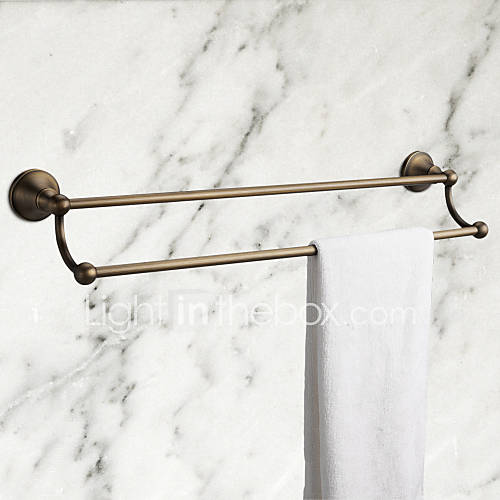 Antique Brass 21 Inch Double Towel Bar, Bathroom Accessory 2015 34.99