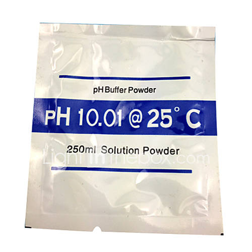 poudre tampon ph10.01 ph 250ml poudre de solution pour ph mètre calibrage lohand
