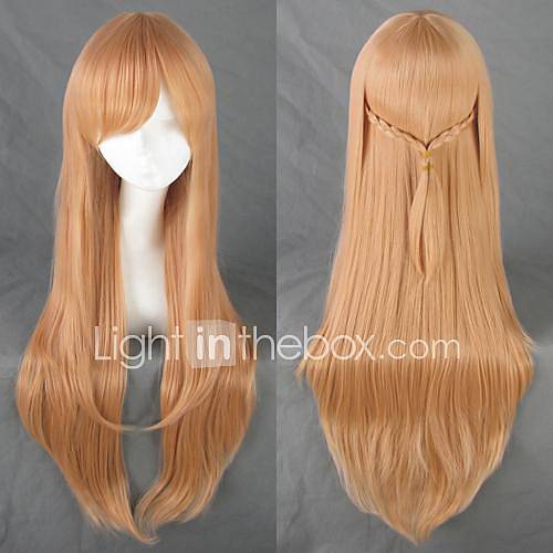 Cosplay Wigs Cosplay Cosplay Brown Long Anime Cosplay Wigs 80 CM Heat