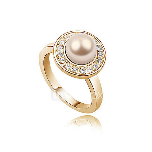 tout correspondant élégante perle anneau de femmes lora