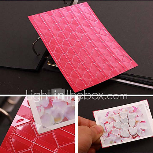 Image de autocollant de couleur unie bricolage photo coin de protection (102 autocollants / pc couleur assorties)