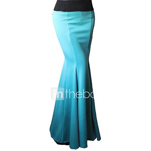 Women's Sexy Slim Stretch High Hip Mermaid Fishtail Long Skirt