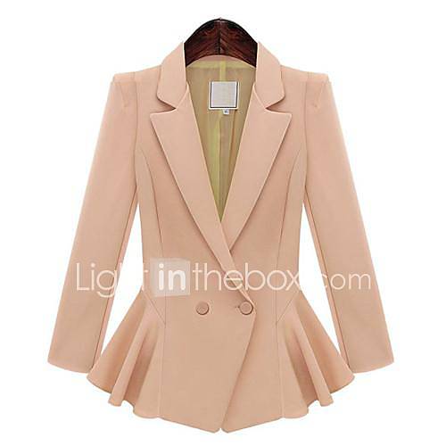 Image de Blazer Femme,Couleur Pleine Vintage Manche Longues Normal
