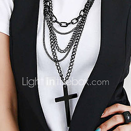 la mode collier de motif de croix de montrer aux femmes