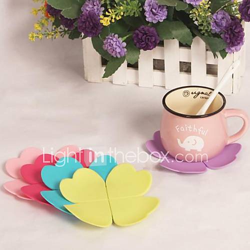 Leaves Silicone Cup Mat Heat Resistant to High Temperature Prevent Slippery 4