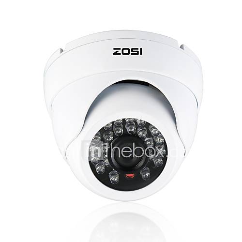 ZOSI 800TVL IR Cut Waterproof Outdoor Day Night CCTV Seurity Dome Camera