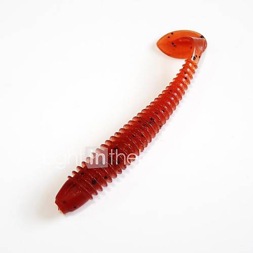 Red Paddle Tail 50mm 0.63G Soft Plastic Rubber Bait Silicon Fishing