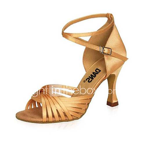 sandales femmes latines talon aiguille chaussures de danse en satin