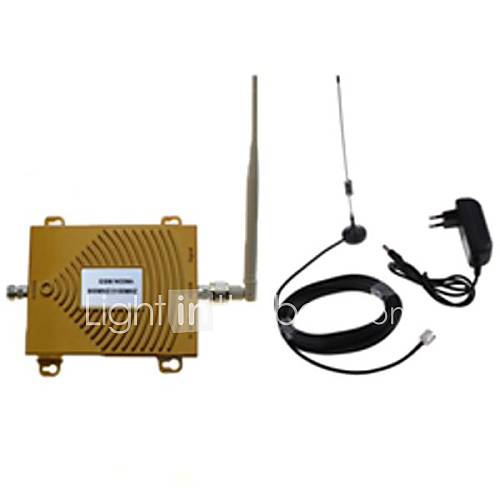 nouveau GSM WCDMA 900 / 2100MHz Kit antenne amplificateur de signal de mobile double bande de répéteur