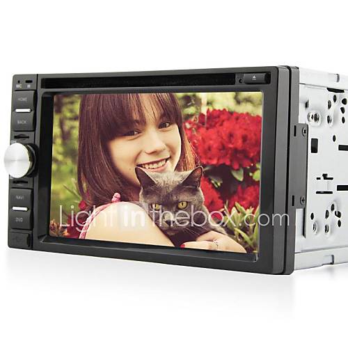 [USD $ 177.99] 6.2Inch Universal 2 Din In-Dash Car DVD Player with ,GPS,BT,RDS,ISDB-T,Touch Screen RL-263WGIR02