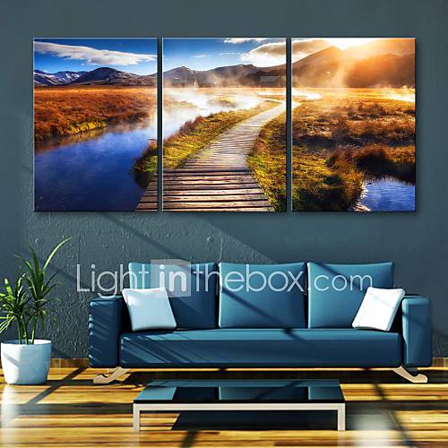 Personalized E-HOME Canvas Print Scenery 35x50cm 40x60cm 50x70cm Framed Canvas Painting Set of 3