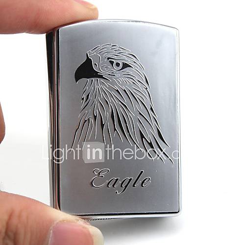 Gravure personnalisée Silver Eagle métal briquet électronique