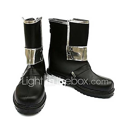 Image de Bottes de Cosplay en cuir PU noires Kirito