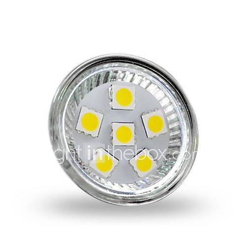 Image de 4W GU4(MR11) Spot LED MR11 6 SMD 5050 350 lm Blanc Froid 6000-6500 K DÃ©corative DC 12 V