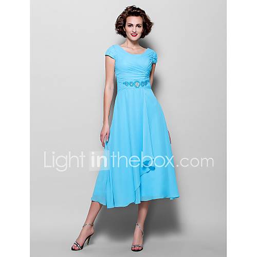 Lanting Bride® Aline Plus Size / Petite Mother of the Bride Dress Tea