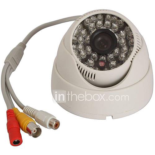 vanxse CCTV Sony CCD 800tvl 48ir / surveillance dôme d'intérieur caméra securiy nuit 3.6mm audio jours