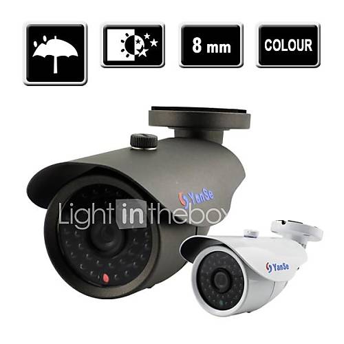 YanSe 1000TVL 8mm CCTV Surveillance 36 IR Bullet Night Vision Outdoor Camera F278CF8MM