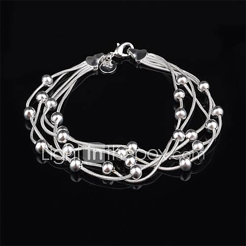 ous mode Weixi ligne simple plusieurs perles bracelet