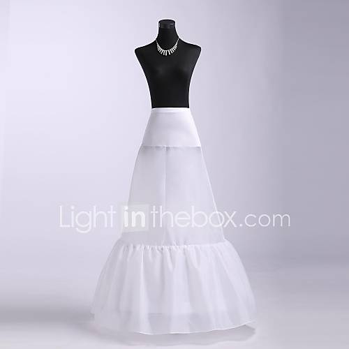 floor length white slip