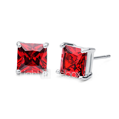 Aska Women's All Match Diamante Gemstone Earrings