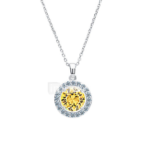 Aska Women's All Match Diamante Gemstone Necklace