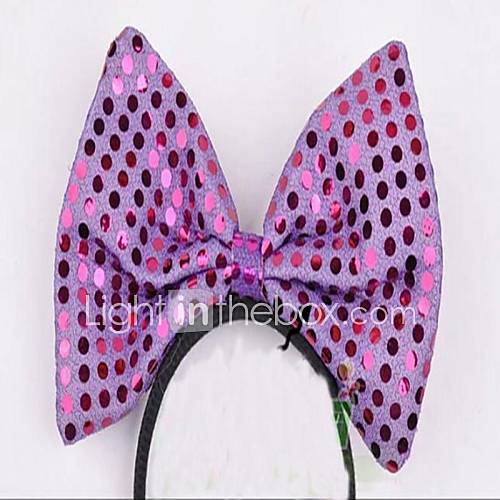 Image de 2pcs danse costume cravate lumiÃ¨re brillante jusqu'Ã  dirigÃ©e arcs liens clignotant cheveux incline couleur alÃ©atoire