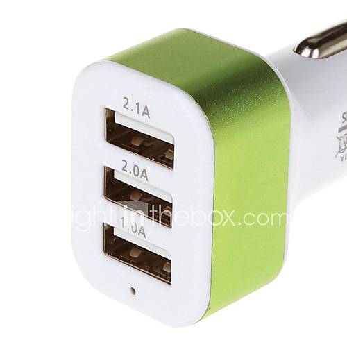 Image de chargement sÃ©rie 5.1a 3 usb adaptateur chargeur de voiture