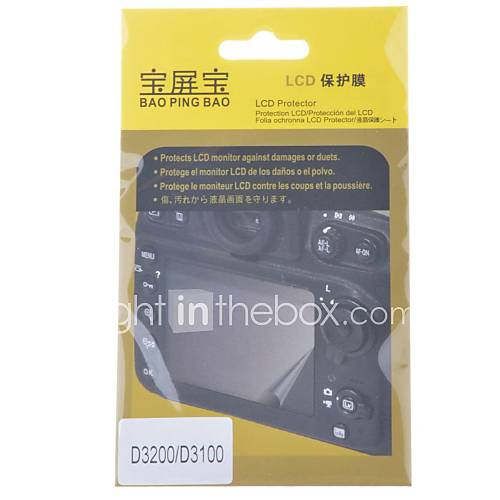 Protecteur d'écran LCD pour Nikon D3100 / 3200 caméra