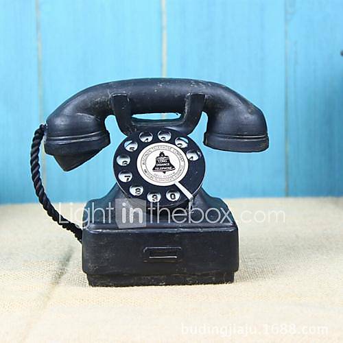 ornements de la maison millésime 1940 Western Electric combiné rotatif modèle du téléphone de bureau noir