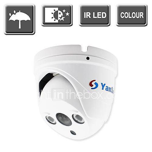 yanse 1000tvl hd dôme réseau caméra IR LED de surveillance CCTV balle vision de nuit caméra extérieure 728cf / intérieure