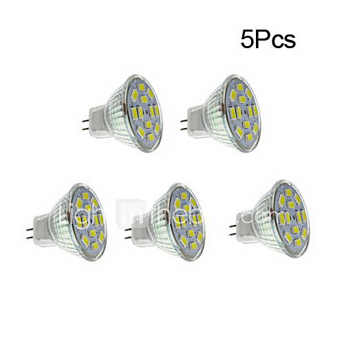 Image de 4W GU4(MR11) Spot LED 12 SMD 5730 450 lm Blanc Chaud Blanc Naturel 3500/6000 K DC 12 V