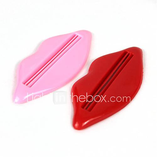 lèvre périphérique dentifrice squeezer le tube d'extrusion de style - rouge  rose (pack 2-pièces)
