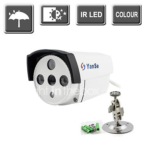 yanse 1000tvl réseau de LED IR surveillance balle vision CCTV de nuit en plein air / caméra à l'intérieur (support universel) 729cf