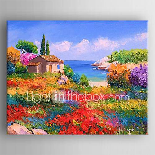 HandPainted Landscape One Panel Canvas Oil Painting For Home