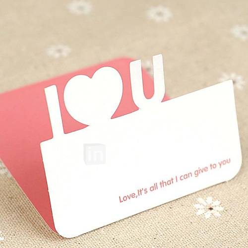 te aime cartes mini valentine (7,5  7.5cm)