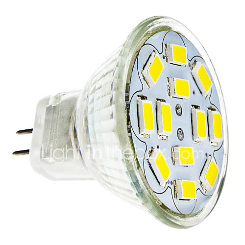 Image de 2W GU4(MR11) Spot LED 12 SMD 5730 240-260 lm Blanc Chaud Blanc Froid 3500/6000 K DC 12 V